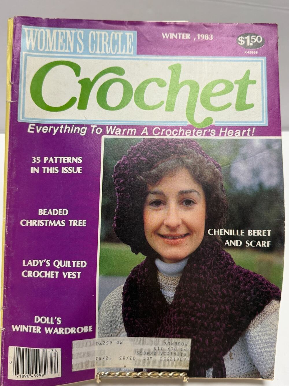 Vintage Crochet Pattern Magazine Winter 1983 35 Designs Womens Circle